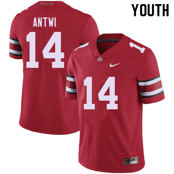 Youth #14 Kojo Antwi Ohio State Buckeyes College Football Jerseys Sale-Red